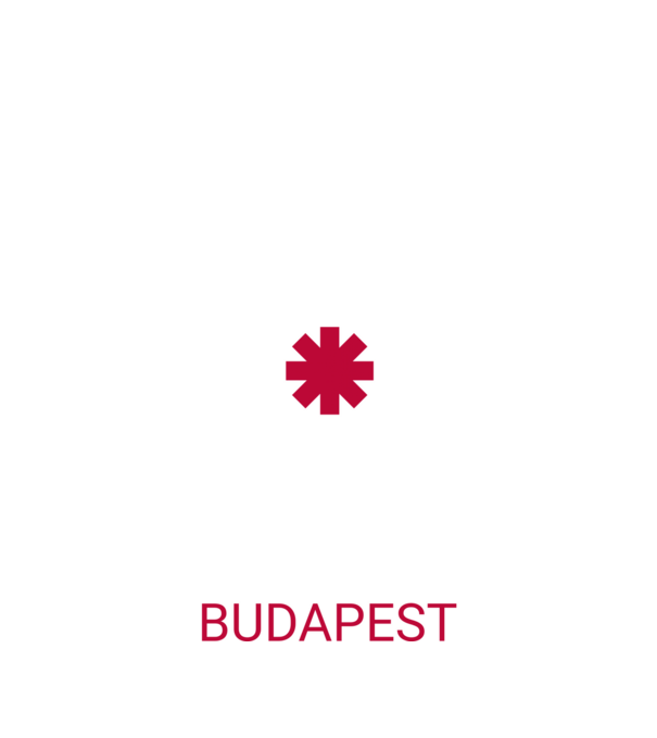 RHCP BUDAPEST minta fekete pólón