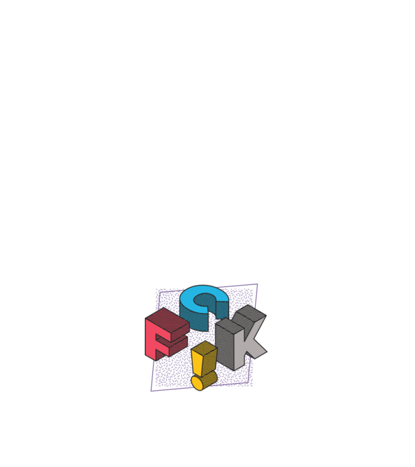 FUCK OFF minta sötétkék pólón