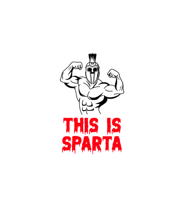 This is Sparta minta fehér pólón
