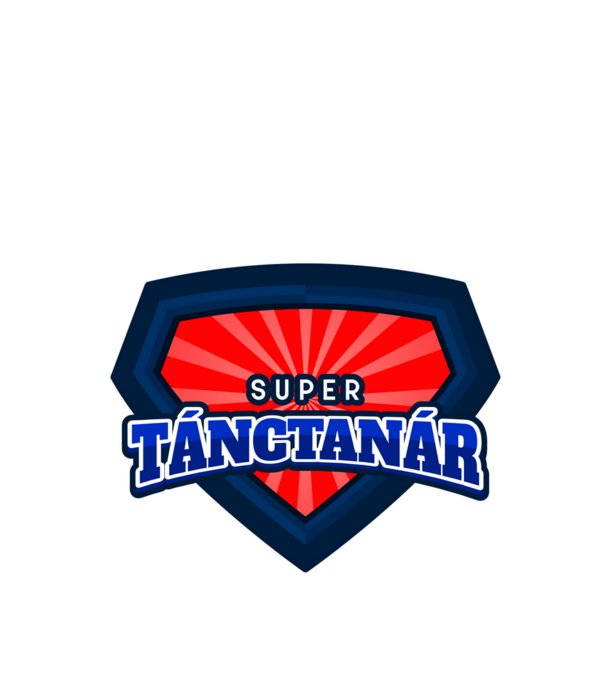 SUPER TÁNCTANÁR minta fehér pólón