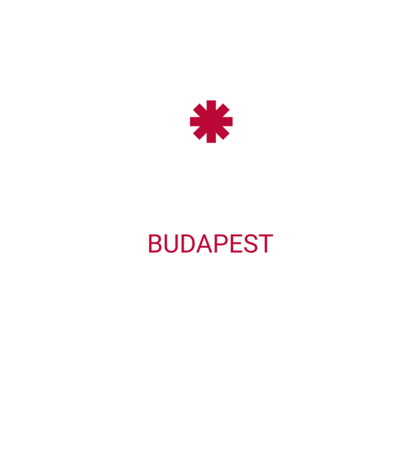 RHCP BUDAPEST minta fekete pólón