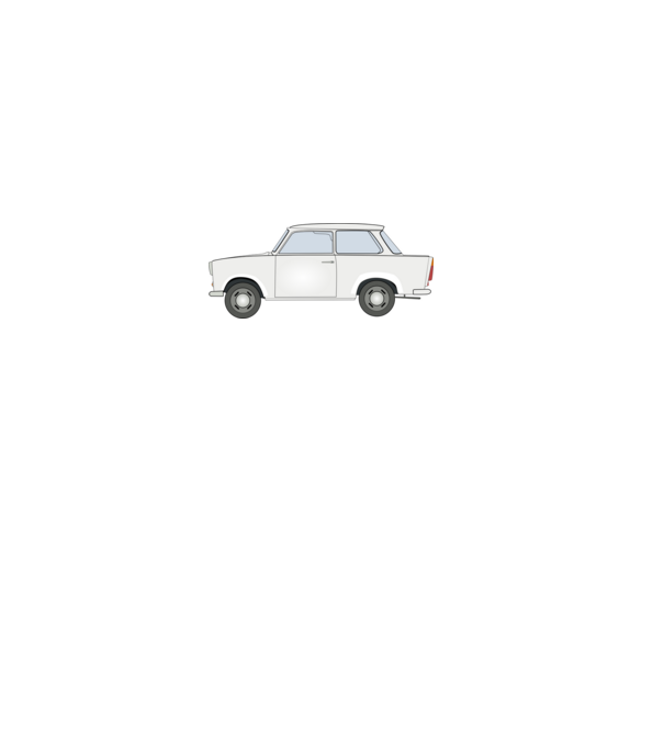 Trabant 601 minta fekete pólón