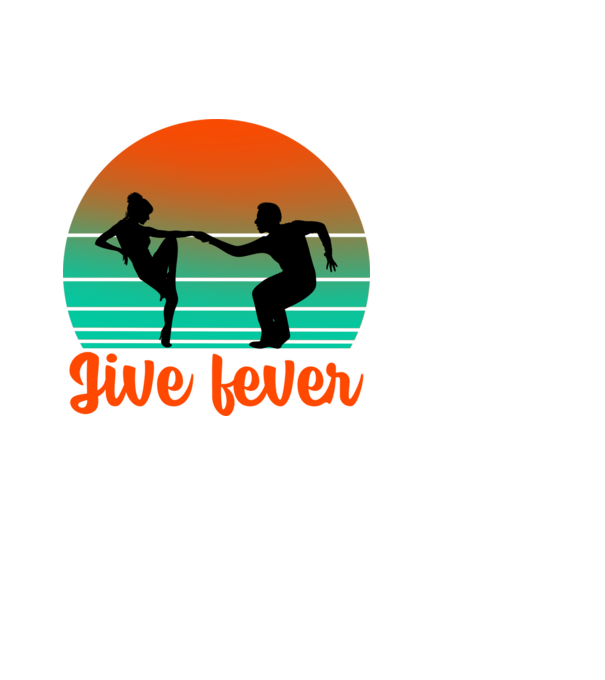 Jive fever minta fekete pólón
