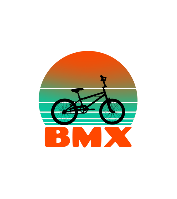 BMX minta fehér pólón