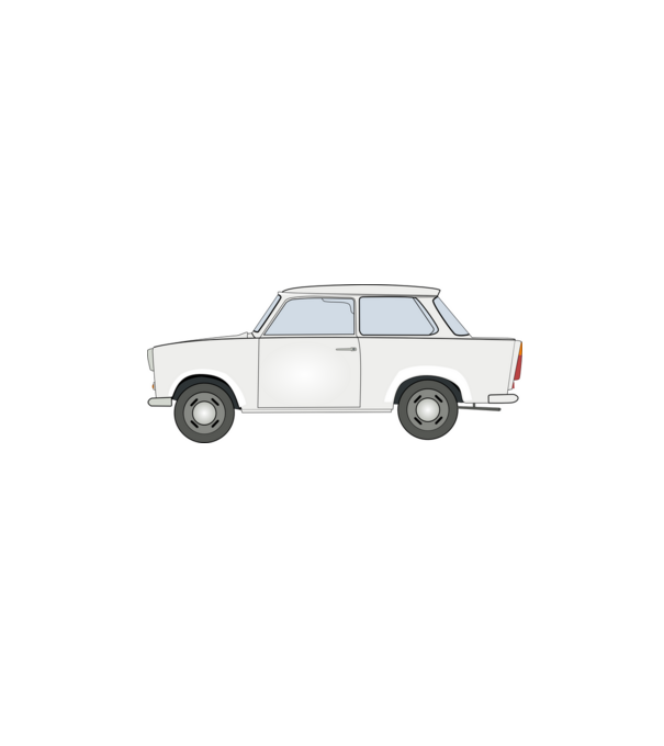 Trabant 601 minta fekete pólón