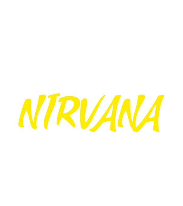 NIRVANA minta fehér pólón