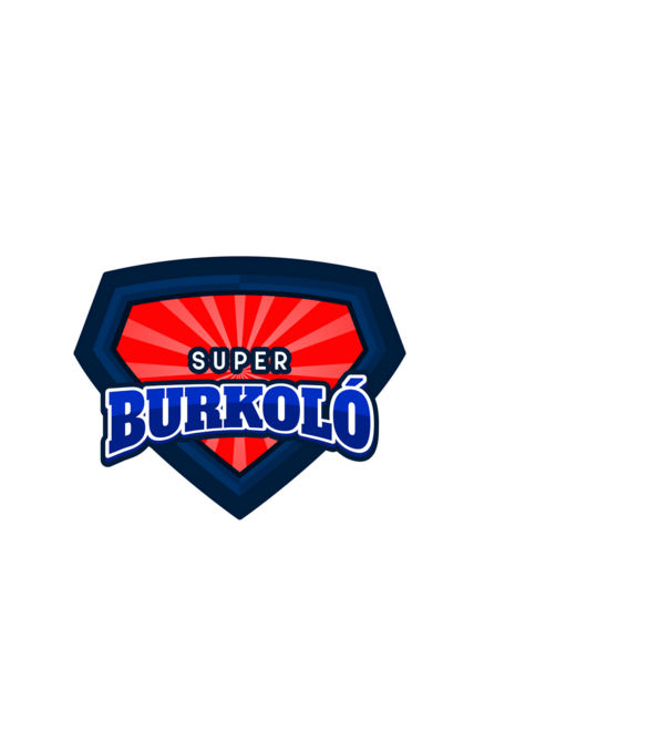 SUPER BURKOLÓ minta fekete pólón