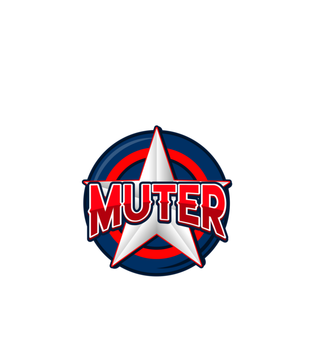 MUTER minta piros pólón