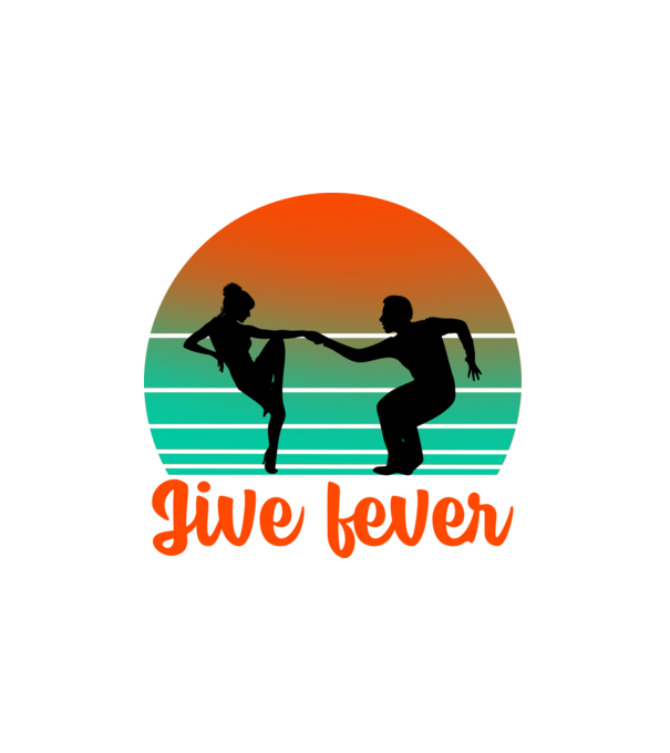 Jive fever minta fehér pólón