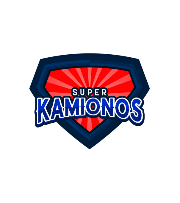 SUPER KAMIONOS minta fehér pólón