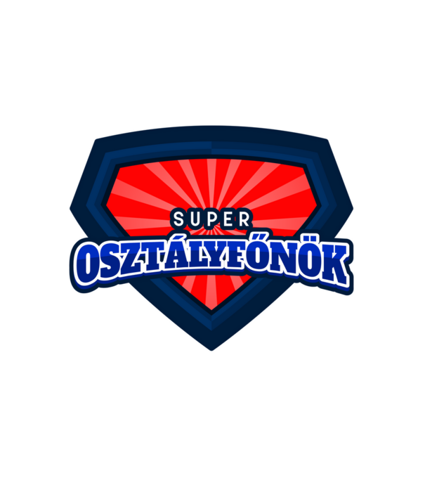 SUPER OSZTÁLYFŐNÖK minta fehér pólón