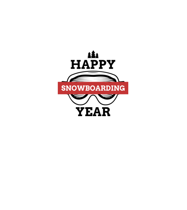 SNOWBOARD minta fehér pólón