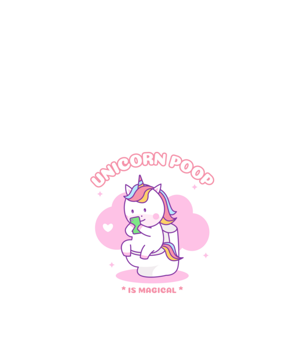 UNICORN POOP IS MAGICAL minta piros pólón