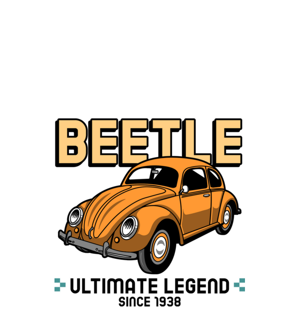 BEETLE LEGEND minta fehér pólón