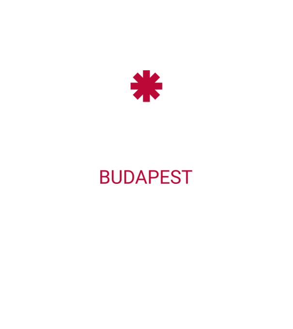 RHCP BUDAPEST minta fekete pólón
