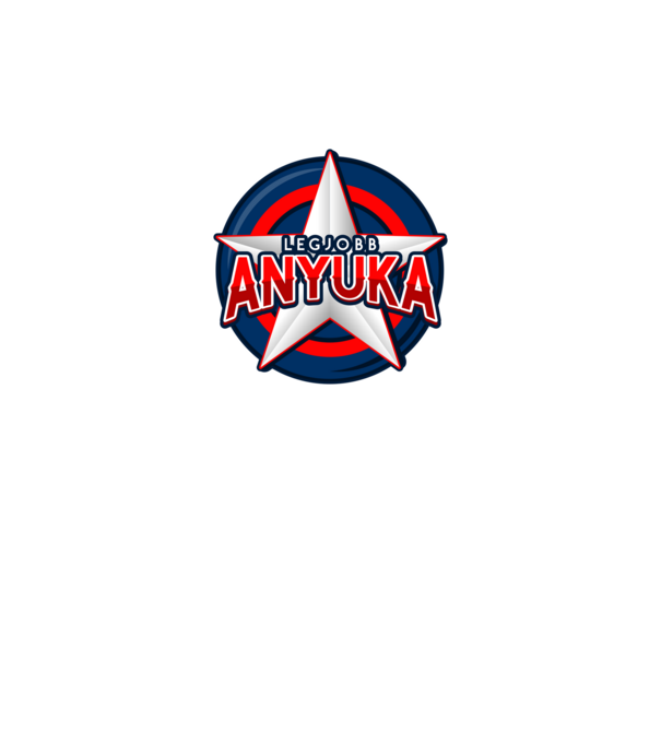 LEGJOBB ANYUKA minta sötétszürke pólón