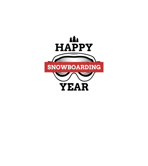 SNOWBOARD minta fehér pólón
