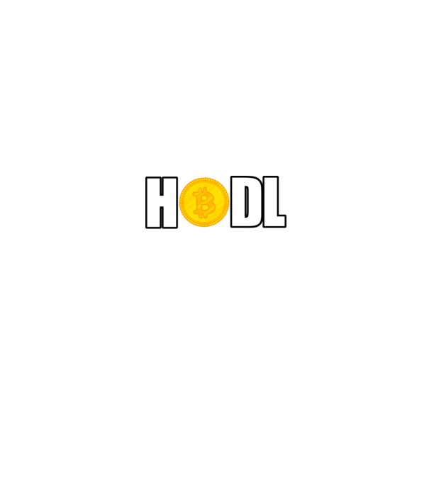HODL minta fekete pólón