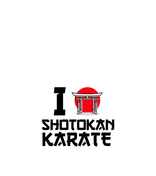 I love Shotokan Karate minta fehér pólón