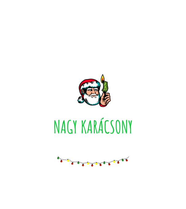 Karácsonyi rezsicsökkentés 1 minta piros pólón