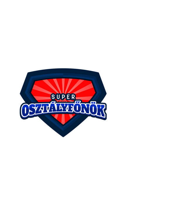 SUPER OSZTÁLYFŐNÖK minta fehér pólón