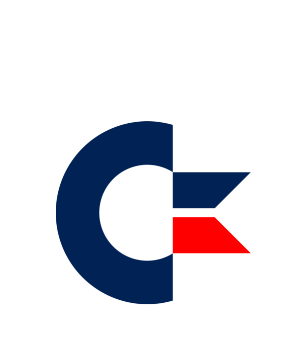 Commodore Logo minta fehér pólón