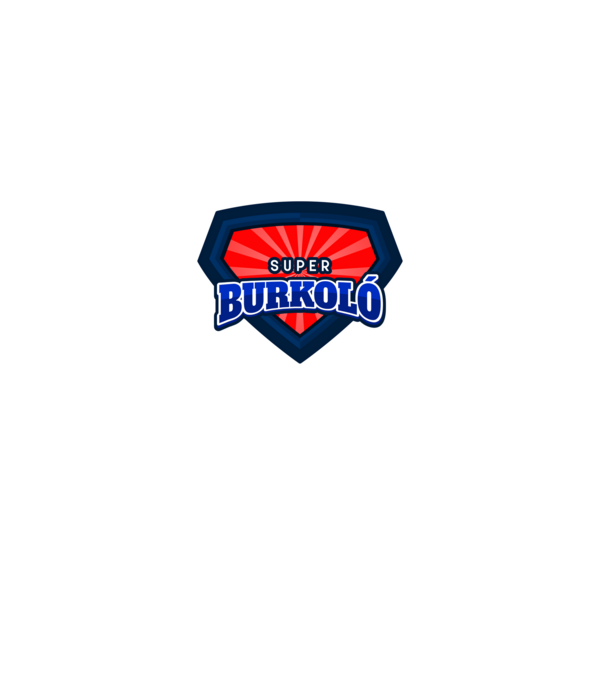 SUPER BURKOLÓ minta türkiz pólón