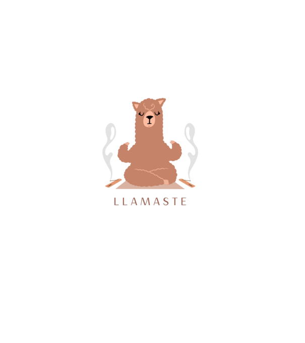 LLAMASTE minta fehér pólón