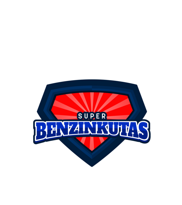 SUPER BENZINKUTAS minta királykék pólón