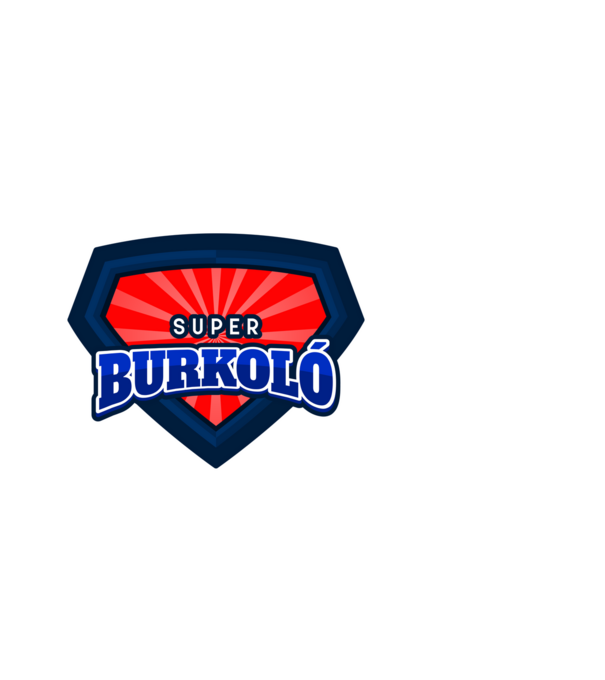 SUPER BURKOLÓ minta fehér pólón