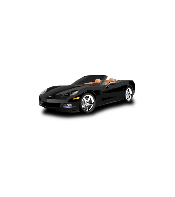 Chevrolet Corvette C8 minta fehér pólón
