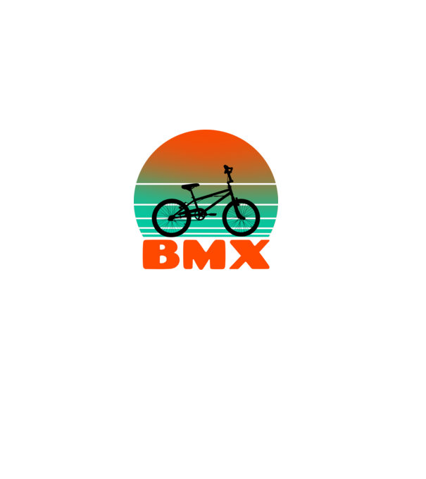BMX minta fekete pólón