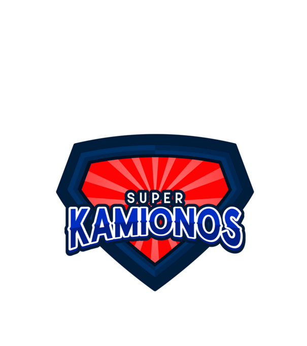 SUPER KAMIONOS minta királykék pólón