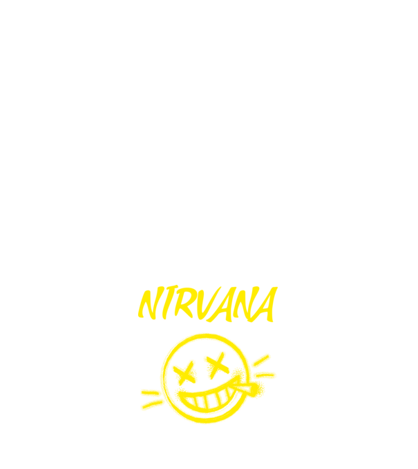 NIRVANA minta sötétkék pólón
