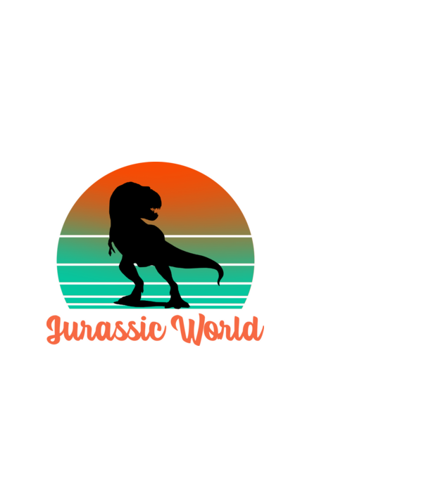 Jurassic World minta világoskék pólón