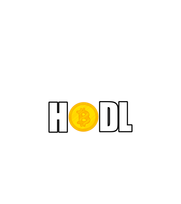 HODL minta fekete pólón