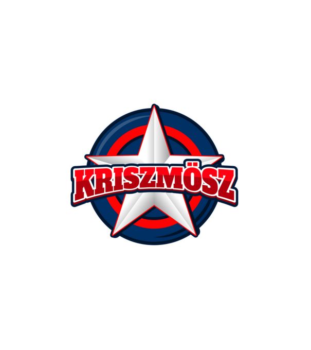 KRISZMÖSZ minta fehér pólón