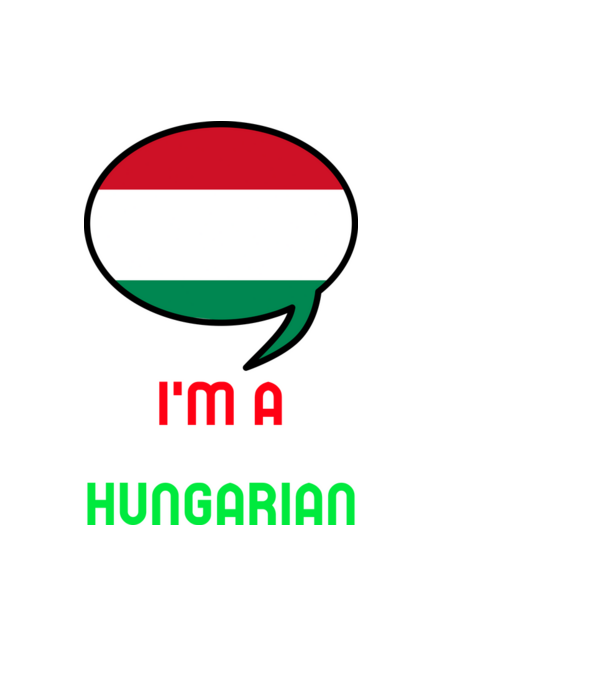 Hungry Hungarian minta fekete pólón
