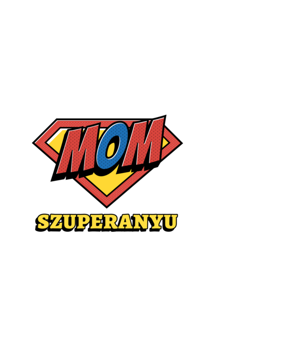 SZUPERANYU minta fehér pólón