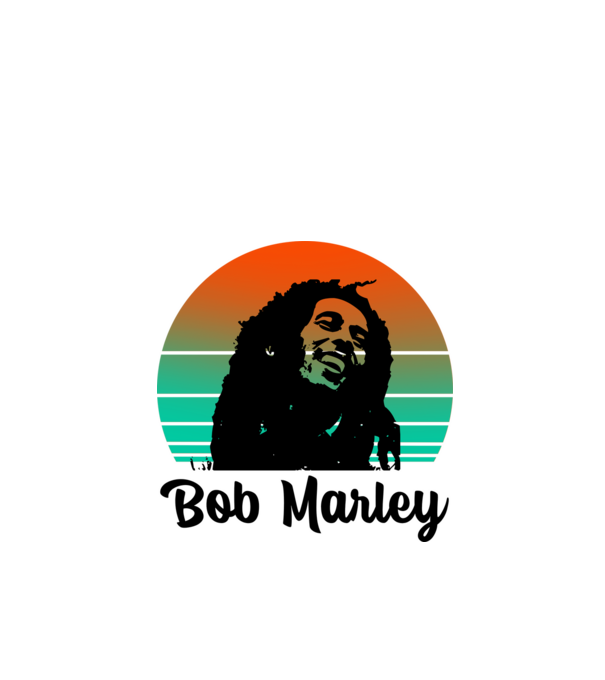 Bob Marley minta fehér pólón