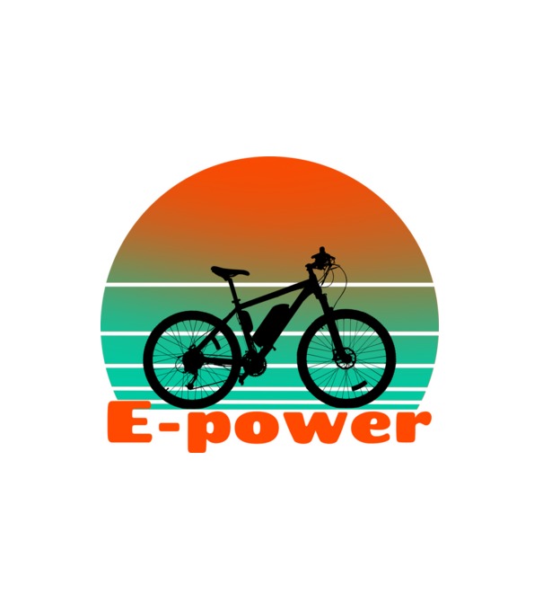 E-power minta fehér pólón