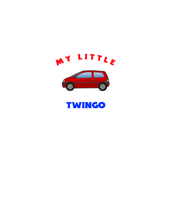 MY LITTLE TWINGO minta világos rózsaszín pólón