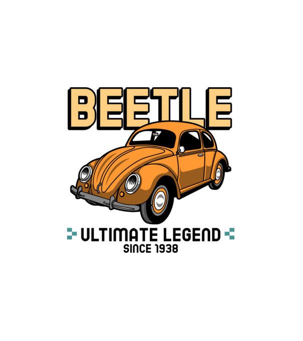 BEETLE LEGEND minta fehér pólón