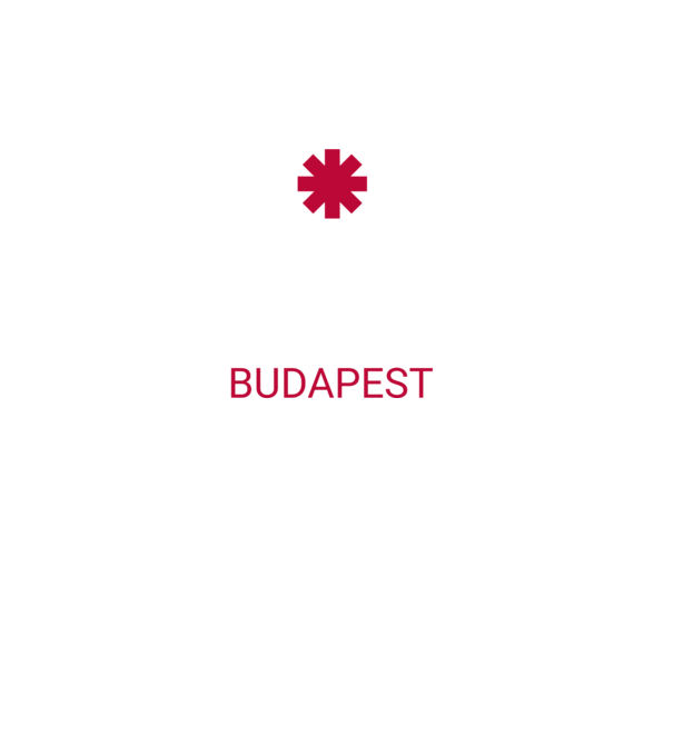 RHCP BUDAPEST minta türkiz pólón