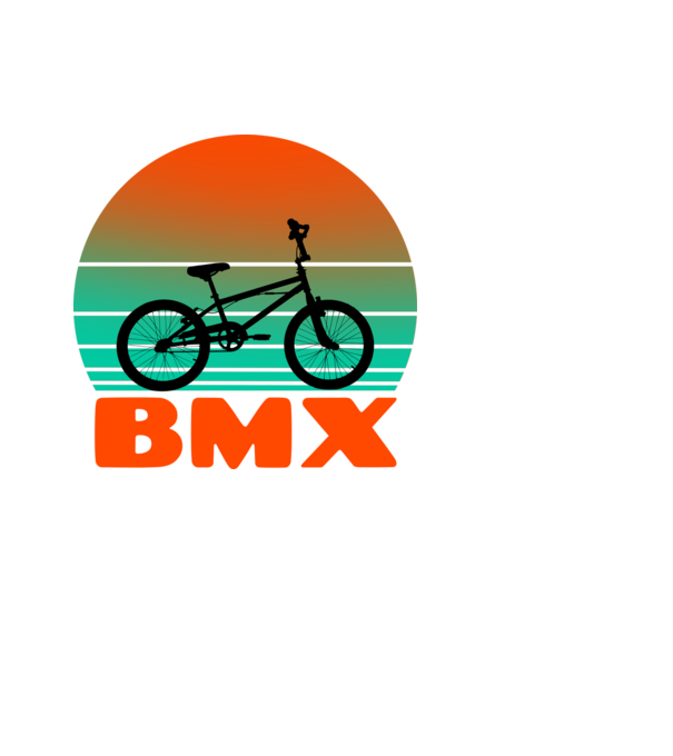BMX minta fekete pólón