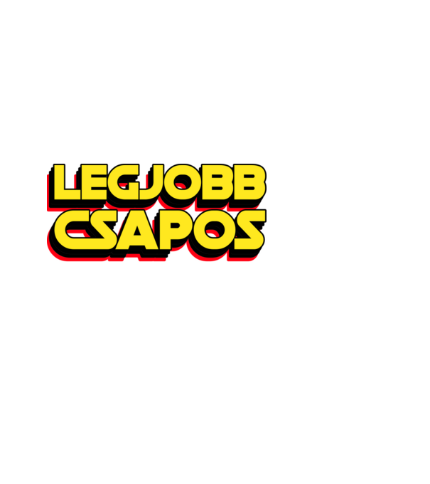 LEGJOBB CSAPOS A GALAXISBAN minta fekete pólón
