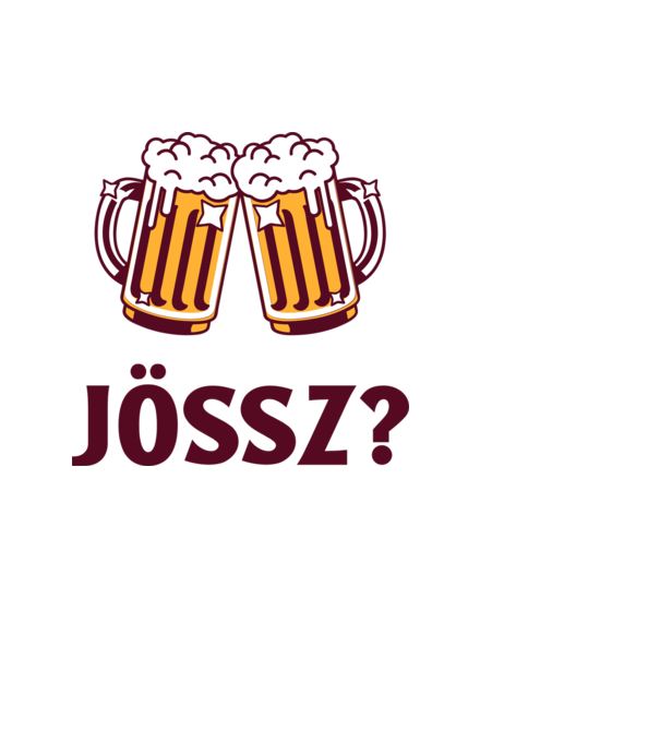 Jössz egy sörre? minta világoskék pólón
