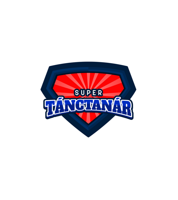 SUPER TÁNCTANÁR minta fehér pólón