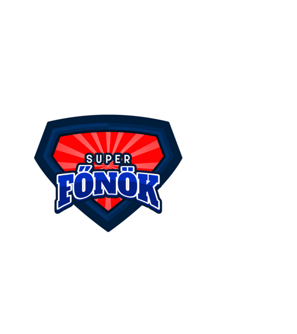 SUPER FŐNÖK minta sötétkék pólón