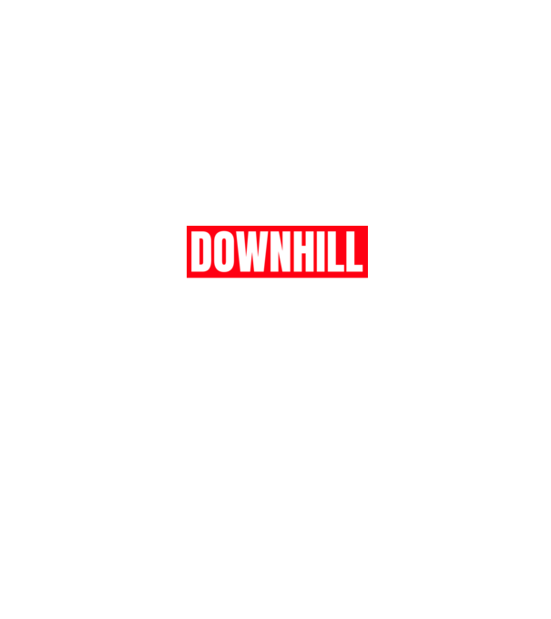 DOWNHILL HERO minta fekete pólón